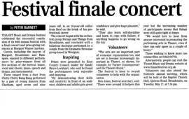 2005 Festival Newspaper article